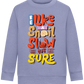 Slow but Sure Design - Comfort Kids Sweater_BLUE_front