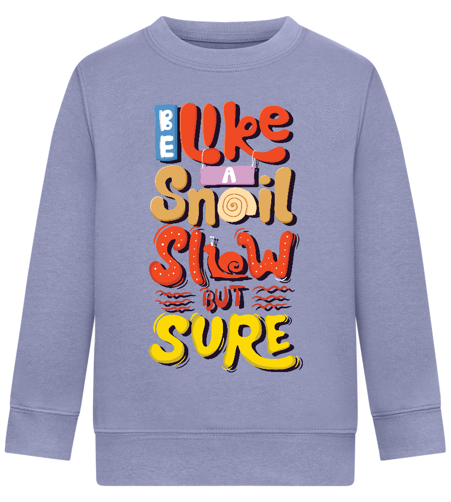 Slow but Sure Design - Comfort Kids Sweater_BLUE_front