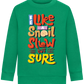 Slow but Sure Design - Comfort Kids Sweater_MEADOW GREEN_front