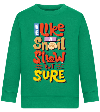 Slow but Sure Design - Comfort Kids Sweater_MEADOW GREEN_front