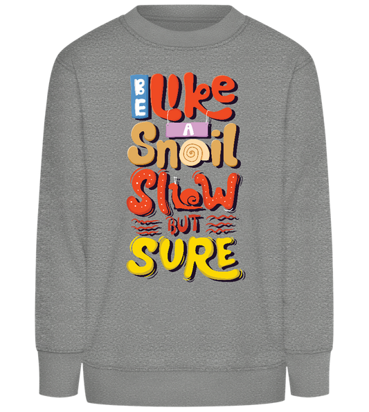 Slow but Sure Design - Comfort Kids Sweater_ORION GREY II_front