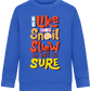 Slow but Sure Design - Comfort Kids Sweater_ROYAL_front