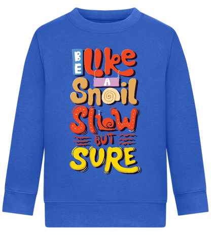 Slow but Sure Design - Comfort Kids Sweater_ROYAL_front