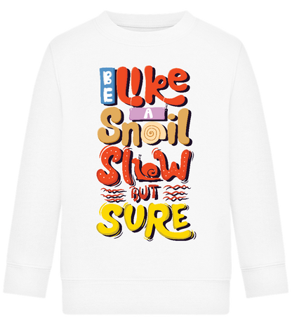 Slow but Sure Design - Comfort Kids Sweater_WHITE_front