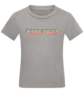 Good Vibes Rainbow Design - Comfort kids fitted t-shirt