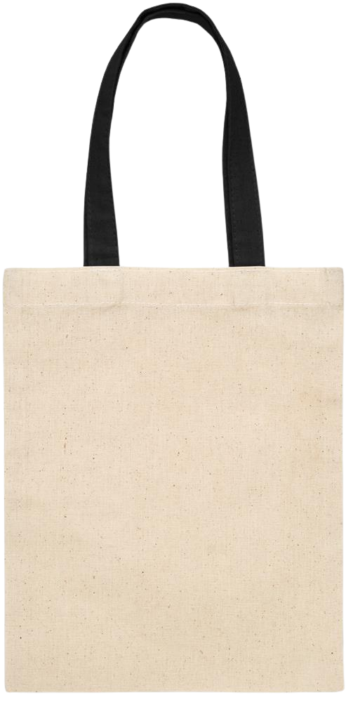 Its a Good Day to be Happy Design - Essential small colored handle gift bag_BLACK_back