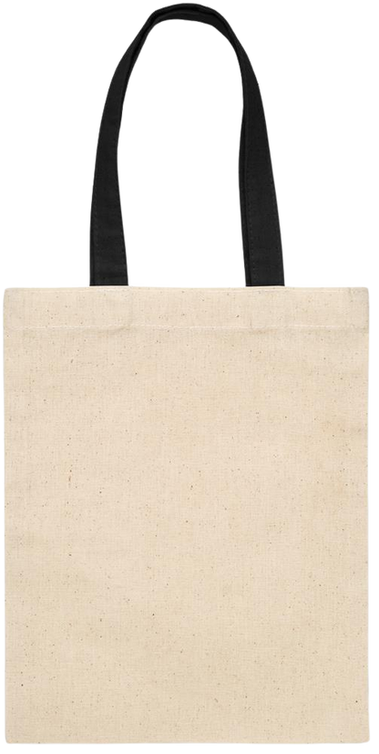 Its a Good Day to be Happy Design - Essential small colored handle gift bag_BLACK_back