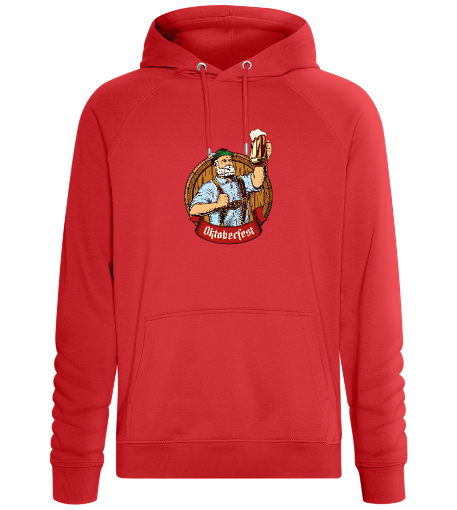 Oktoberfest Man Design - Comfort unisex hoodie_RED_front