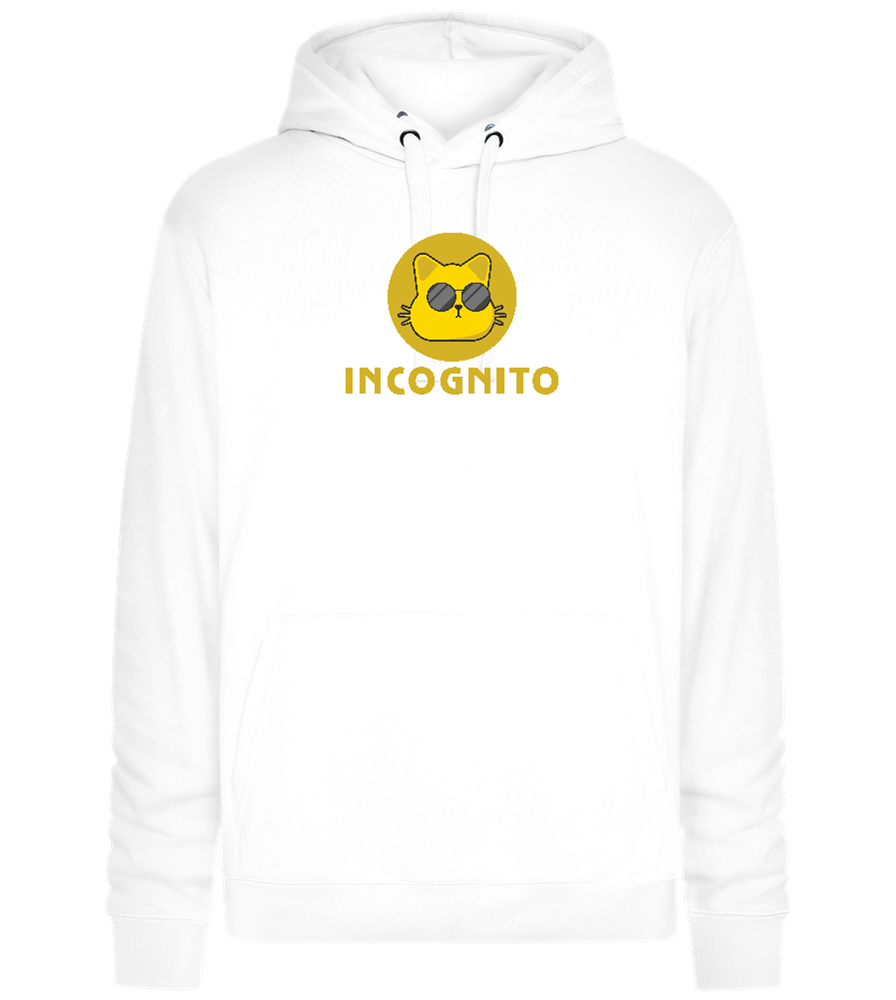 Incognito Design - Premium unisex hoodie_WHITE_front