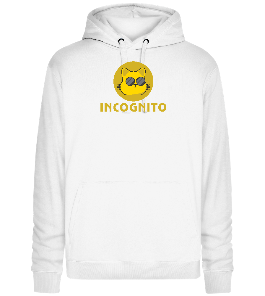 Incognito Design - Premium unisex hoodie_WHITE_front