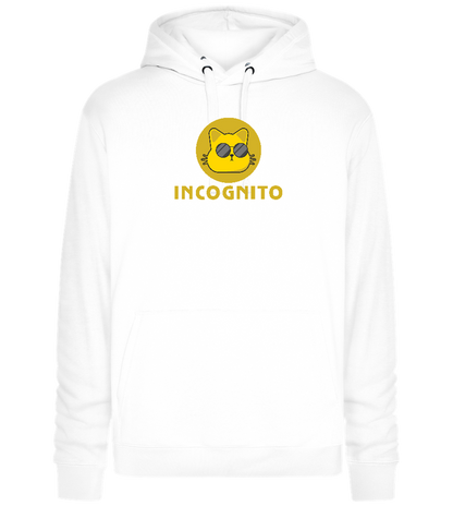 Incognito Design - Premium unisex hoodie_WHITE_front