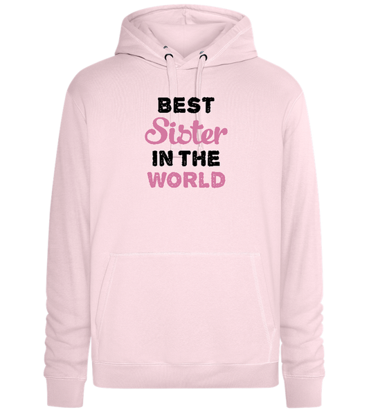 Best Sister in the World Design - Premium unisex hoodie_LIGHT PEACH ROSE_front