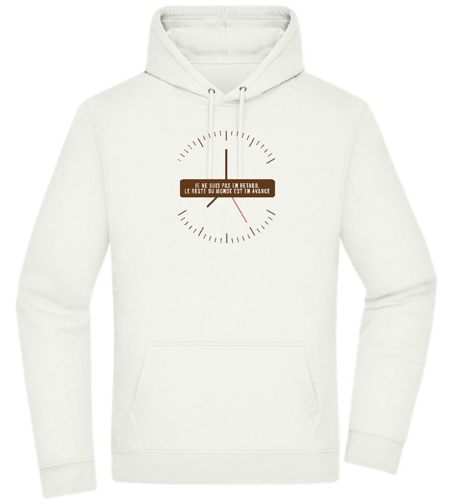 Never Late Design - Premium Essential Unisex Hoodie_CREAMY GREEN_front