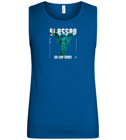 Blessed Angel Design - Basic men's tank top_ROYAL_front