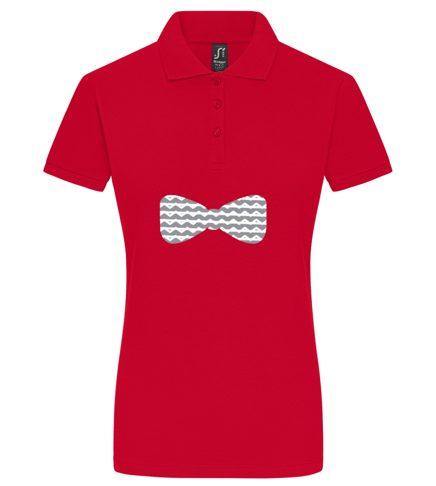 publish test - Premium women's polo shirt_RED_front