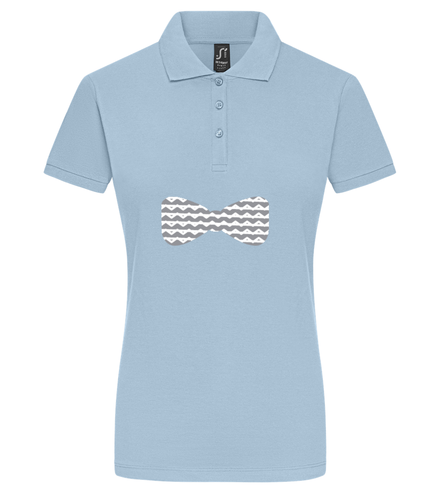 publish test - Premium women's polo shirt_STONE SKY_front