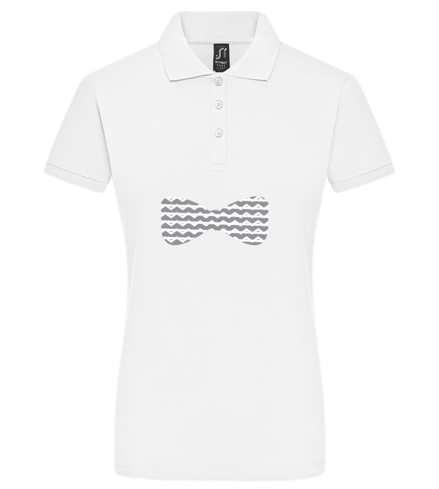 publish test - Premium women's polo shirt_WHITE_front