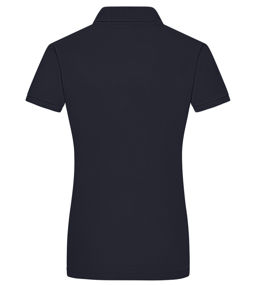 publish test - Premium women's polo shirt_FRENCH NAVY_back