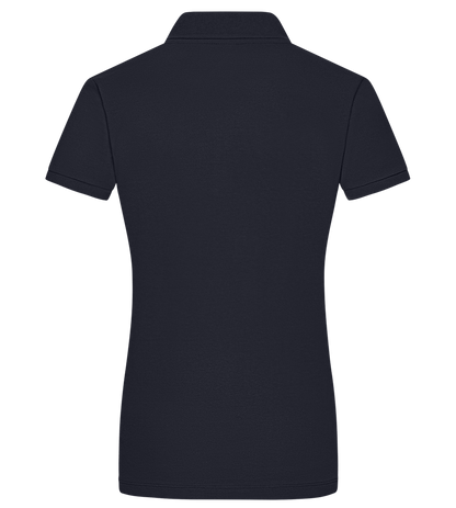 publish test - Premium women's polo shirt_FRENCH NAVY_back