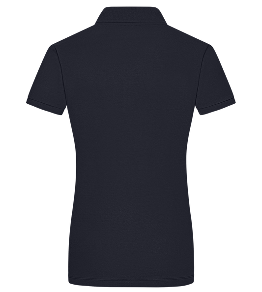 publish test - Premium women's polo shirt_FRENCH NAVY_back