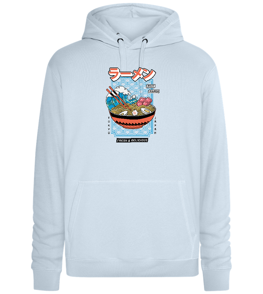 Best Ramen Design - Premium unisex hoodie_CREAMY BLUE_front