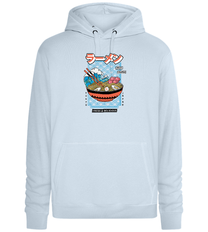 Best Ramen Design - Premium unisex hoodie_CREAMY BLUE_front