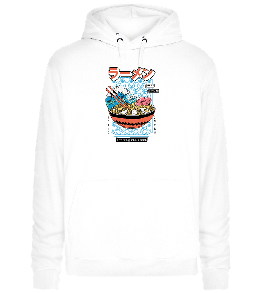 Best Ramen Design - Premium unisex hoodie_WHITE_front