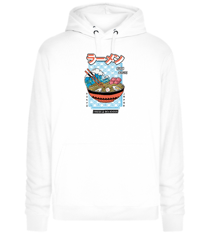 Best Ramen Design - Premium unisex hoodie_WHITE_front