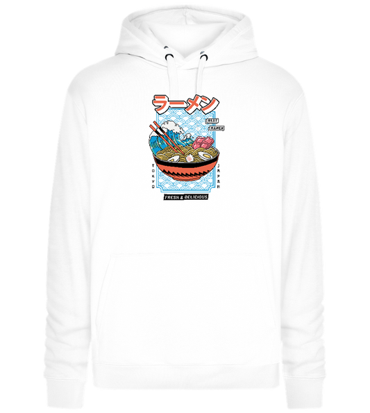 Best Ramen Design - Premium unisex hoodie_WHITE_front