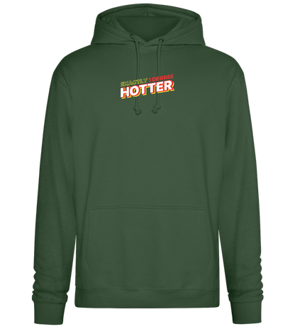 1 Degree Hotter Design - Premium Essential Unisex Hoodie_GREEN BOTTLE_front