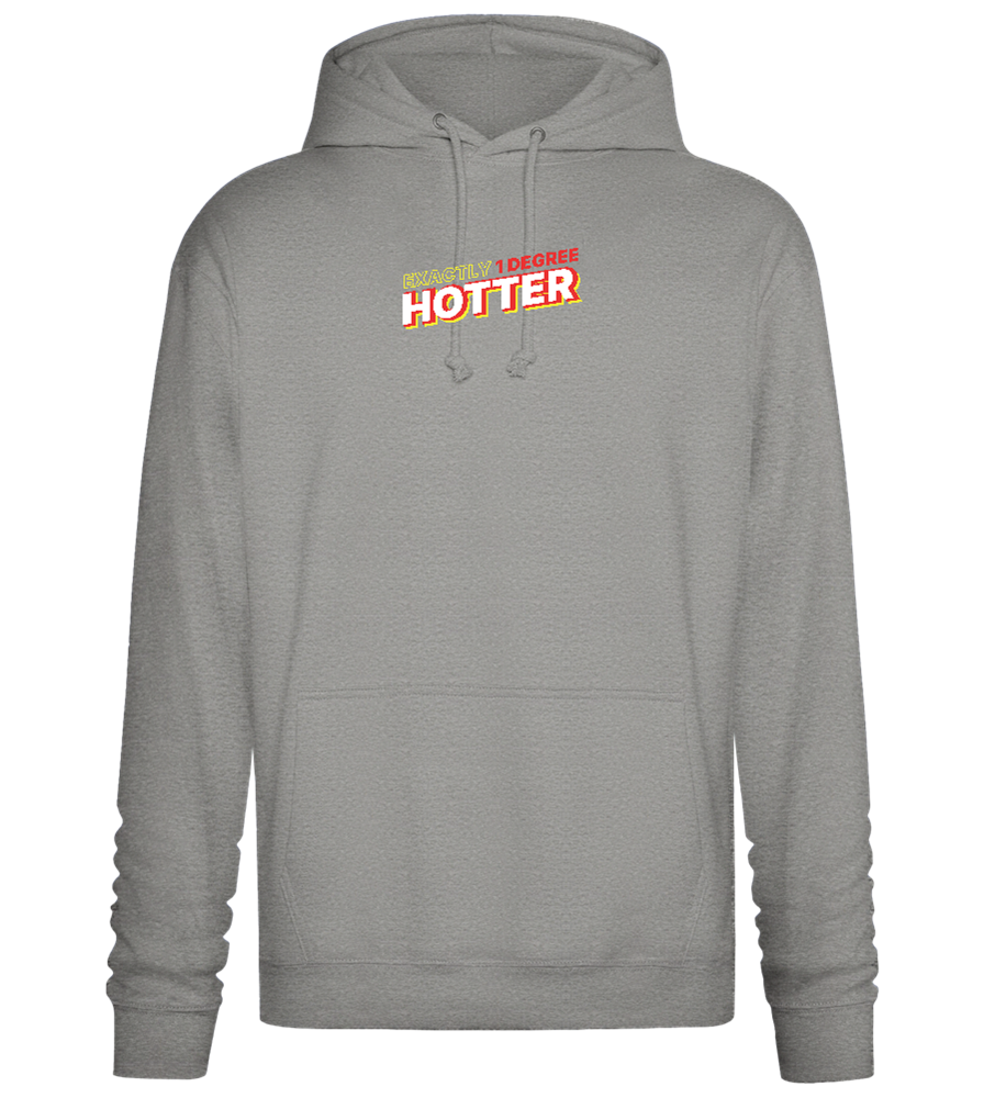 1 Degree Hotter Design - Premium Essential Unisex Hoodie_ORION GREY II_front