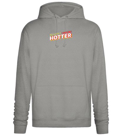 1 Degree Hotter Design - Premium Essential Unisex Hoodie_ORION GREY II_front