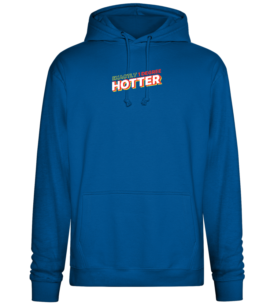 1 Degree Hotter Design - Premium Essential Unisex Hoodie_ROYAL_front