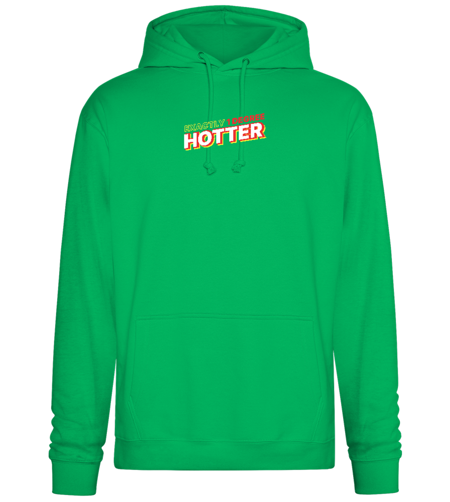 1 Degree Hotter Design - Premium Essential Unisex Hoodie_SPRING GREEN_front