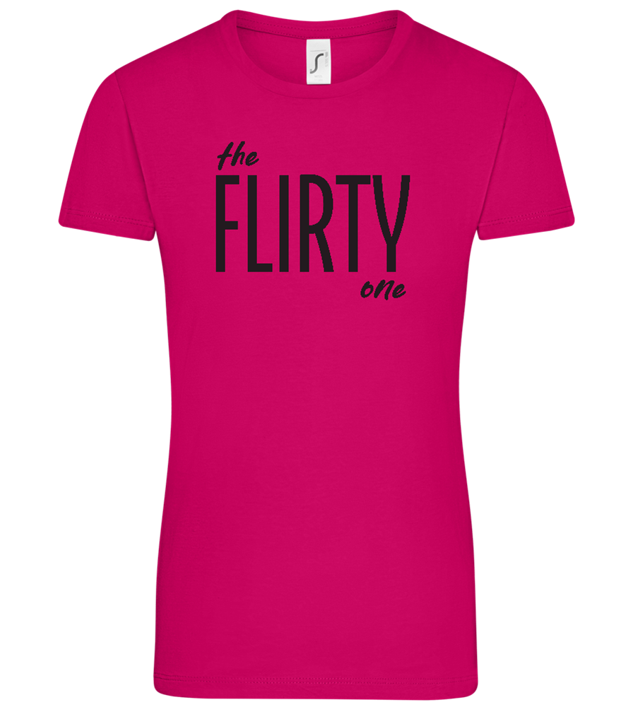 The Flirty One Design - Comfort women's t-shirt_FUCHSIA_front