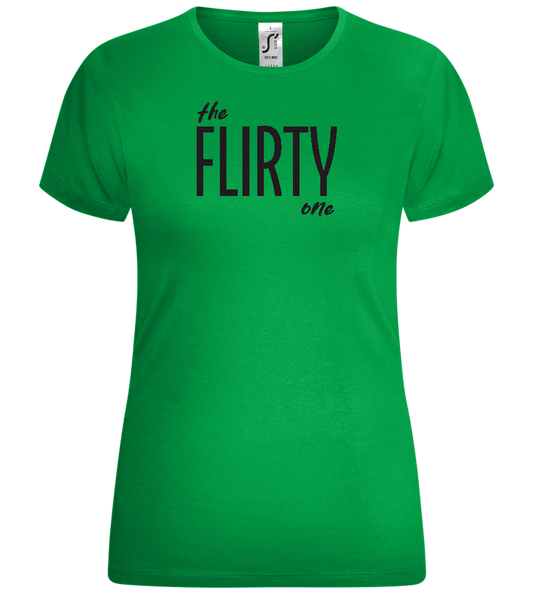 The Flirty One Design - Comfort women's t-shirt_MEADOW GREEN_front