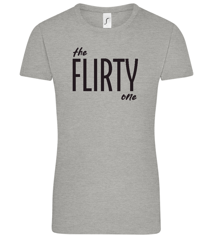 The Flirty One Design - Comfort women's t-shirt_ORION GREY_front