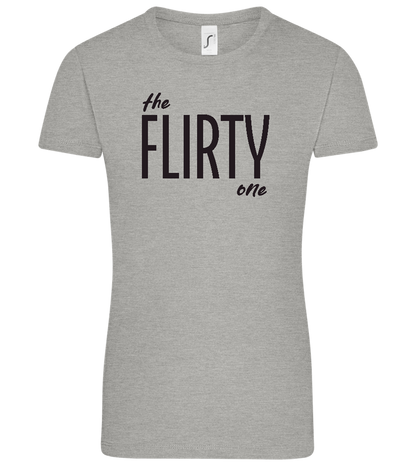 The Flirty One Design - Comfort women's t-shirt_ORION GREY_front