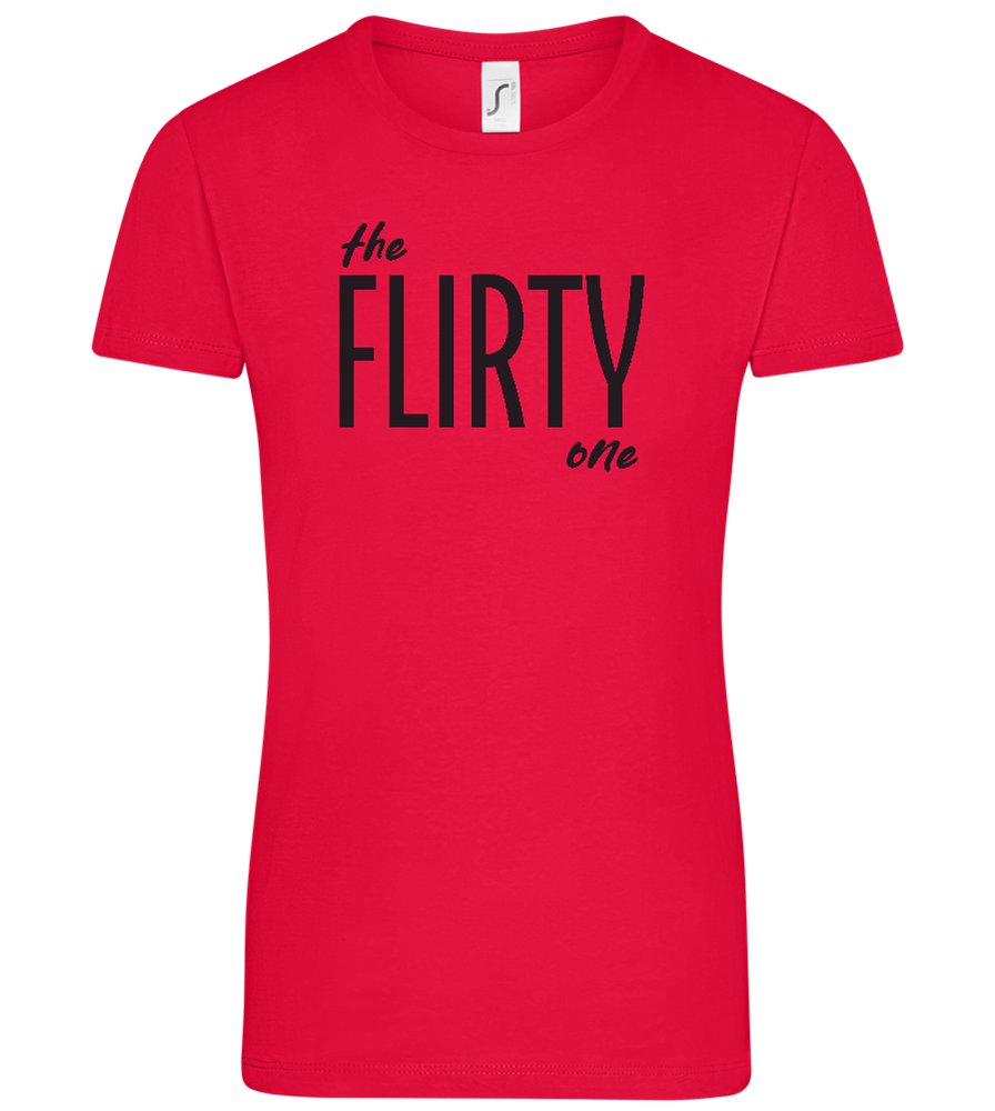 The Flirty One Design - Comfort women's t-shirt_RED_front