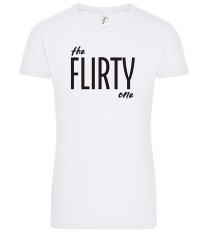 The Flirty One Design - Comfort women's t-shirt_WHITE_front