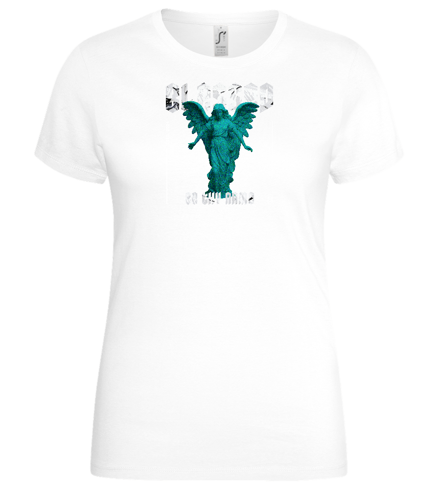 Blessed Angel Design - Basic women's t-shirt_WHITE_front