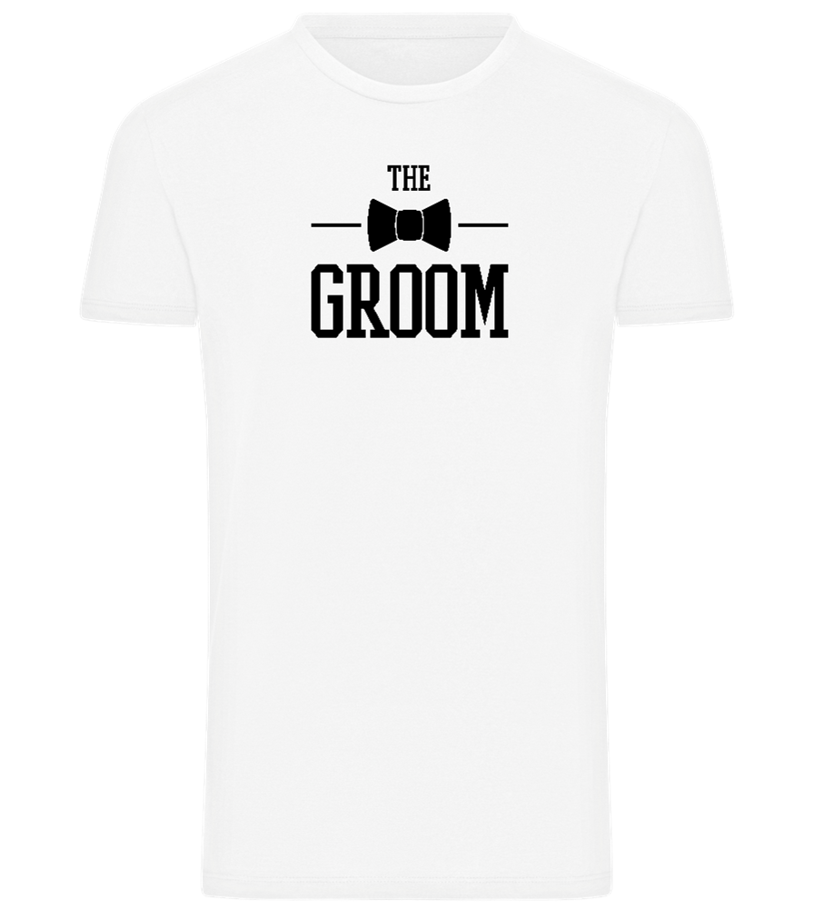 The Groom Tie Design - Comfort men's t-shirt_WHITE_front