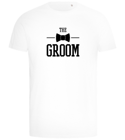 The Groom Tie Design - Comfort men's t-shirt_WHITE_front