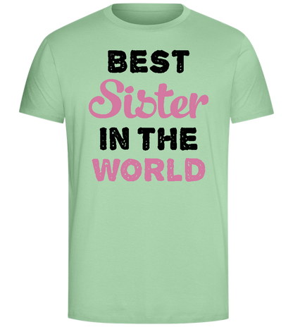 Best Sister in the World Design - Comfort Unisex T-Shirt_ICE GREEN_front