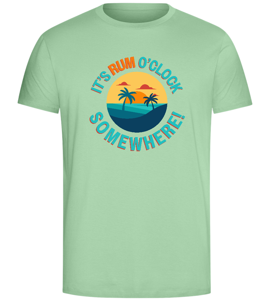 Rum O'Clock Design - Comfort Unisex T-Shirt_ICE GREEN_front