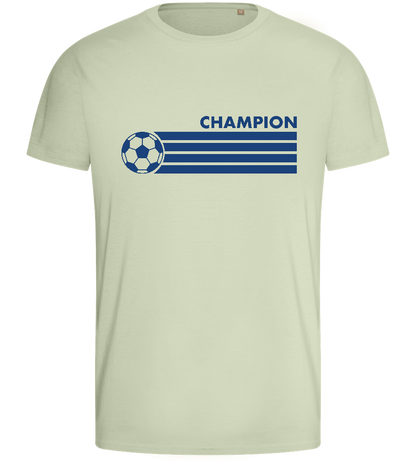 Soccer Champion Design - Basic men's fitted t-shirt_SILESTONE_front