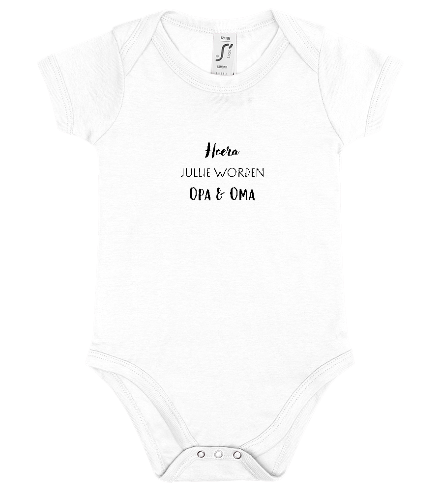 Hoera Opa en Oma Design - Baby bodysuit_WHITE_front