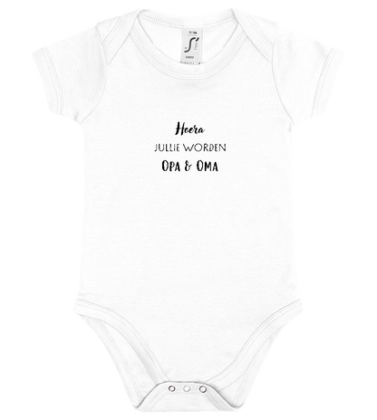 Hoera Opa en Oma Design - Baby bodysuit_WHITE_front