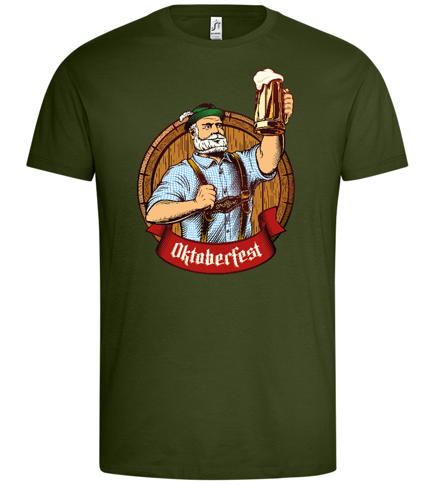 Oktoberfest Mann Design - Premium men's t-shirt_ARMY_front