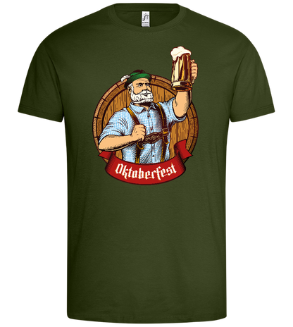 Oktoberfest Mann Design - Premium men's t-shirt_ARMY_front